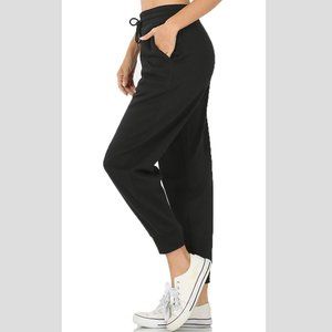Black Fleece Cropped Running Jogger Sweatpants size 2X